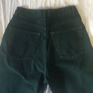 Army green mom jeans